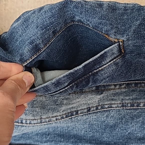 Bagatelle Pearl Embellished Denim Trucker Jean Jacket In Blue - NWT - Picture 14 of 17